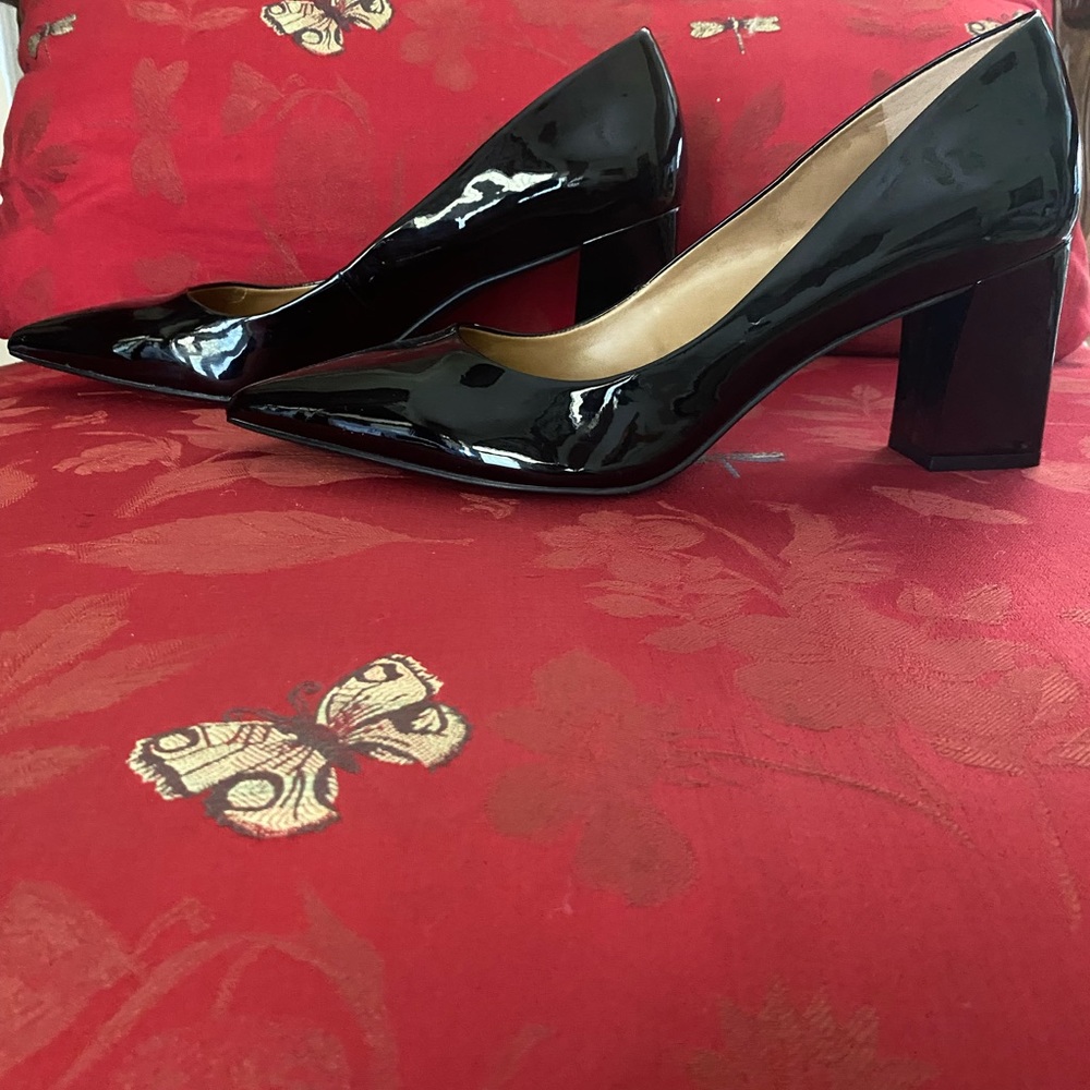 New Black Patent Leather Pumps.  Size 11. Extremely sexy!  14th & Union.